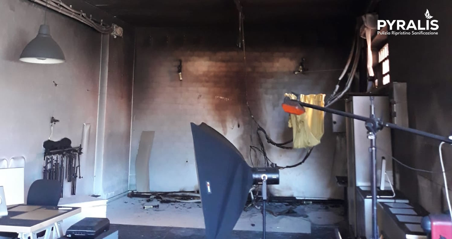 Storie di Successo Caso studio bonifica post incendio studio fotografico milano