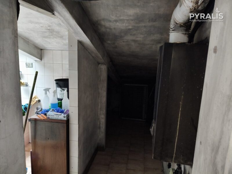 Intervento bonifica post incendio a Verona – dopo