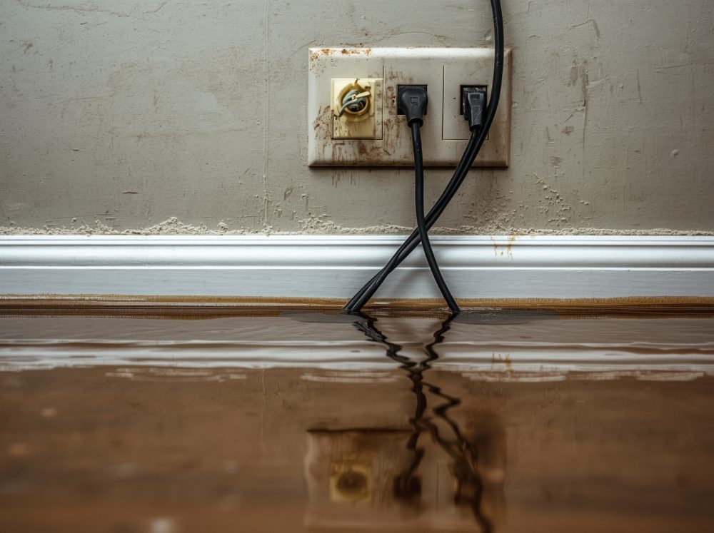 Impianto elettrico in una casa allagata, da far controllare