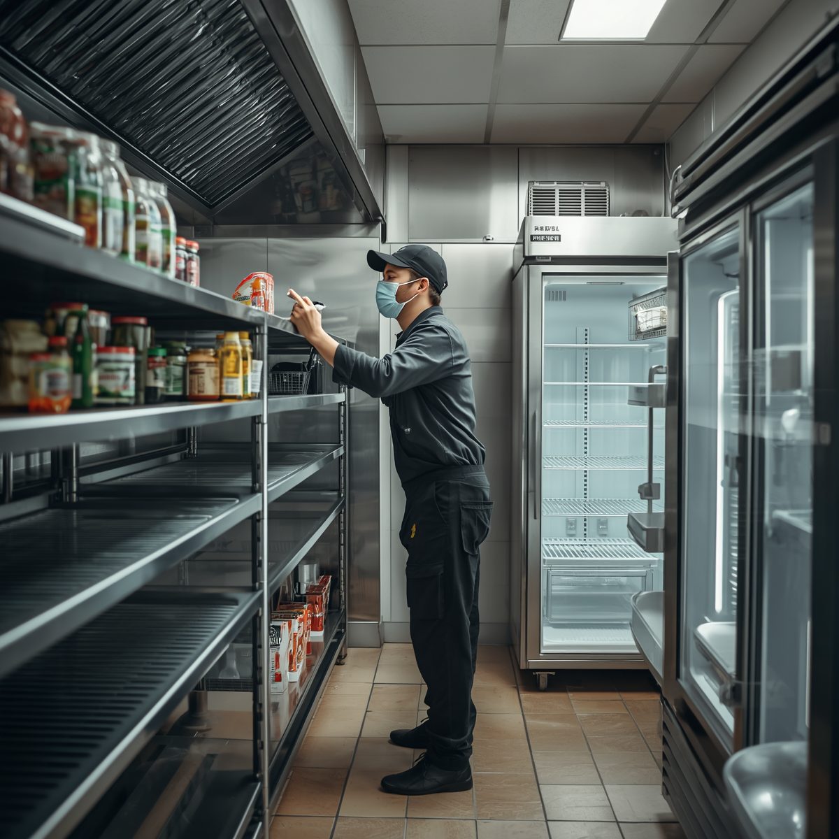 Preparazione di una cucina per la riapertura